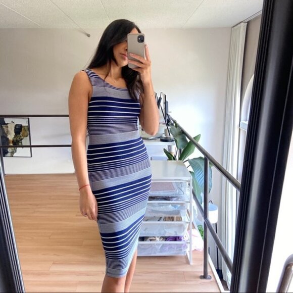 MAEVE Anthropologie Edisto striped midi dress sz XS - Picture 4 of 9